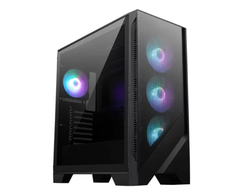 Корпус ПК без блока питания/ Case MSI MAG FORGE 321R AIRFLOW, Midi-Tower, TG, 4x120mm ARGB, 2xUSB 3.2, 1xUSB 3.2 Type-C, ATX, mATX, mITX Black (306-7G23R41-HH9)