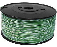 1-парный кроссировочный кабель, 24 AWG, бухта 500 метров, бело-зеленый (TWT-CRS1PAIR-GN)