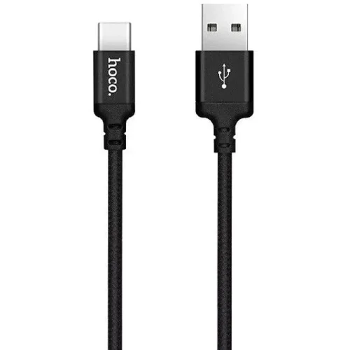 HOCO HC-62929 X14/ USB кабель Type-C/ 2m/ 1.7A/ Нейлон/ Black