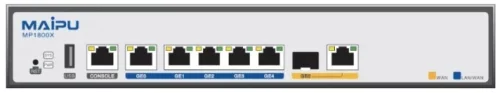 Maipu MP1800X-51 E1,1*RJ45 Console port,1*USB,1*1000M Combo,5*10M/ 100M/ 1000M, AC power supply (22100359)