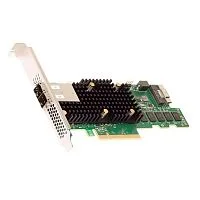 RAID-контроллер Broadcom 9580-8i8e SGL (05-50076-00 / 03-50076-00003 / 03-50076-00004 / 03-50076-00005) PCIe 4.0 x8 LP, SAS/ SATA/ NVMe, RAID 0,1,5,6,10,50,60, 16port(1 * int SFF8654 + 2 * ext SFF8644), 8GB Cac (05-50076-00 (004 / 005 / 006))