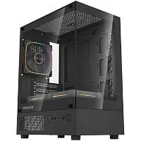 Powercase Корпус Vision Micro M1 ARGB, Tempered Glass, 3x 120mm ARGB fans, чёрный, mATX (CVMM1B-A3)