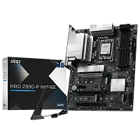 Материнская плата MSI PRO Z890-P WIFI6E Z890, LGA1851, 4*DDR5, 3*PCIEx16, 1*PCIEx1, 4*M.2, 2*TypeC, 1*USB3.2 Gen2, 6*USB3.2 Gen1, 8*USB2.0, 4*SATA3, 5G, DP, HDMI, ATX, RTL