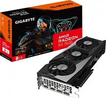 Видеокарта/ VGA GIGABYTE AMD RADEON RX 7600 GAMING OC 8G 8GB, GDDR6/128-bit, PCIe 4.0, 2xHDMI 2.1a, 2xDP, 2.5-slot (GV-R76GAMING OC-8GD)
