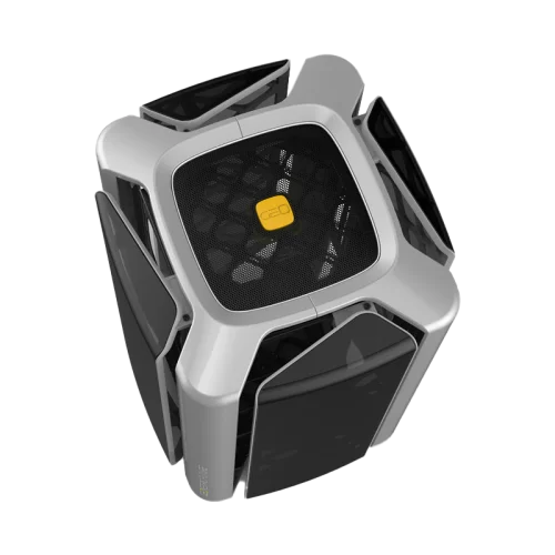 Корпус ПК без блока питания/ Case Geometric Future Model 2 The Ark, Midi-Tower, TG, no fans, 3xUSB-A 3.0, 1xUSB 3.2 Type-C, mATX, mITX Gray (1AM2AKGA00100) фото 3