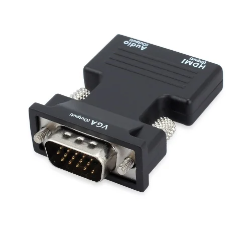 ORIENT C105, Адаптер HDMI F -] VGA 15M+Audio, для подкл.монитора/проектора к выходу HDMI, аудиокабель в комплекте, черный (31300) (C105#NTL)
