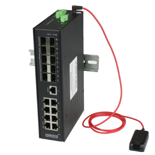 Промышленный PoE коммутатор Gigabit Ethernet OSNOVO SW-808010/ILS(port 90W,720W) ПРОЕКТНАЯ МОДЕЛЬ, ЦЕНЫ ПО ЗАПРОСУ; Промышленный управляемый (L2+) Ultra PoE коммутатор Gigabit Ethernet на 8GE PoE + 10 GE SFP порта с функцией мониторинга температ