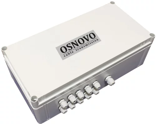 Уличный коммутатор OSNOVO SW-60812/W Уличный PoE коммутатор на 11 портов. Порты: 6 x FE (10/100Base-T) с PoE (до 30W) + 2 x FE (10/100Base-T) с PoE (до 60W) + 1 x GE (10/100/1000Base-T) + 2 x GE SFP (1000Base-X). Встрое