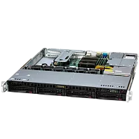 Серверная платфоорма/ SYS-511R-M (bundle2): 1U / 1x LGA-1700 / 4x up to 128GB of DDR5 ECC UDIMM 4400MHz / 4x hs 3.5" SAS*/SATA / 2x M.2 PCIe 4.0 x4 NVMe/ 1x PCIe 5.0 x8 FHHL, 1x PCIe 5.0 x8 LP/ 2x RJ4
