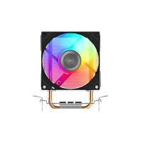 Кулер для процессора/ CPU Cooler SAMA X20 (120W, 4-pin PWM, 123mm, 2x6mm, RGB, 1x92mm, 54.6CFM, 31.2dBA, 2700RPM, S: 1851/ 1700/ 1200/ 115X, AM5/ AM4, silver) (X20-XXWNYXOX-G)