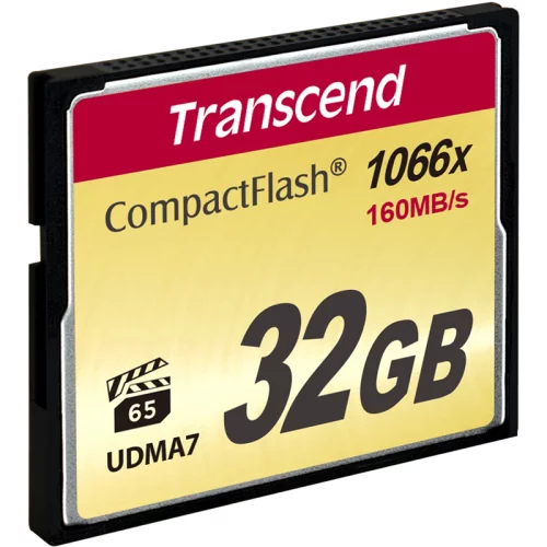 Карта памяти/ Transcend 32GB CompactFlash 1000x (TS32GCF1000)