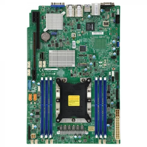 Серверная платформа Supermicro SuperServer 5029P-WTR/ noCPU (x1 Scalable)/ noRAM (x6)/ noHDD (up 8 LFF)/ Int. RAID/ 2x 10GbE/ 2x 500W (up2) (SYS-5029P-WTR) фото 2