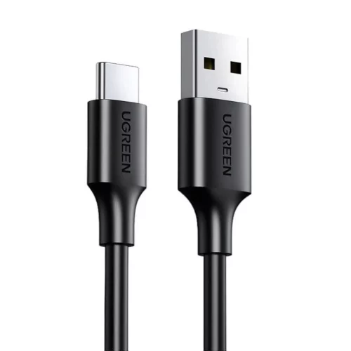 Кабель UGREEN US287 (60116) USB-A 2.0 to USB-C Cable Nickel Plating. Длина 1 м. Цвет: черный