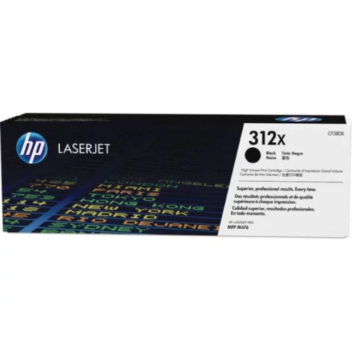 Картридж HP 312X, черный / 4400 страниц (CF380X) (CF380X) Тонер-картридж/ HP 312X High Yield Black Toner Cartridge (CF380X)