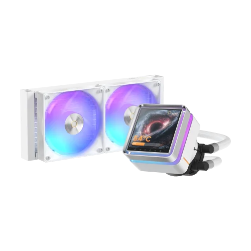 Система жидкостного охлаждения/ Water Cooling System Ocypus Sigma L24 EX WH ARGB (290W, 240mm, LED, White, ARGB/ Fans: 2x120mm, 36dBA, 88CFM, 2400RPM/ Pump height 99mm, 27dBA, 3100RPM, Rad thickness 2 (SIGMA-L24-WH2AAWLN00E-GL)