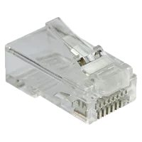 Коннектор RJ45 тип EZ, 8P8C, UTP, Cat.5e, универсальный, покрытие 50 микрон,100 шт. (LAN-EZ45-8P8C/ U5E-100) (LAN-EZ45-8P8C/U5E-100)