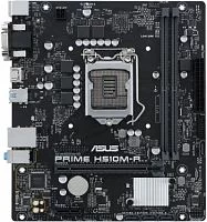 Материнская плата ASUS PRIME H510M-R-SI, LGA1200, H510, 2*DDR4, DVI+D-Sub + HDMI, SATA3, Audio, Gb LAN, USB 3.2, COM*1 header (w/ o cable),mATX ;90MB18C0-M0ECY0, 3 year