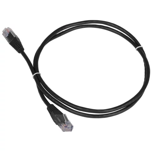 Патч-корд TWT UTP кат. 5e 1.5 м черный (TWT-45-45-1.5-BK)