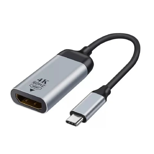 Bion Переходник USB Type-C - HDMI (M/ F), 4K@60Hz, металлический корпус, 0.10 м (BXP-A-USBCM-HDMIF-M)