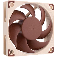 Кулер для корпуса/ Case Cooler Noctua NF-A6x15 FLX (60x60x15mm, 3-pin, 23.4CFM, 19.8dBA, 3500RPM, Beige/Brown)