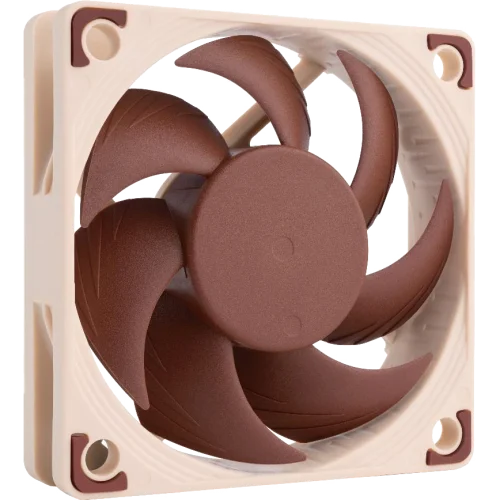 Кулер для корпуса/ Case Cooler Noctua NF-A6x15 FLX (60x60x15mm, 3-pin, 23.4CFM, 19.8dBA, 3500RPM, Beige/Brown)