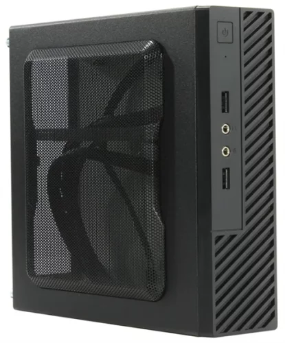 Slim Case Powerman ME100S-BK front fan 4cm, 120W adapter, Mini ATX, VESA (6133715)