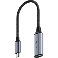 Адаптер USB-C — HDMI/ USB-C To 4K@60Hz HDMI adapter, Host: USB-C, 1 x HDMI 4K@60Hz, Aluminum alloy, compatible with MacBook, Mac Pro, Mac mini, iMac, Surface Pro, XPS, Flash Drive, Mobile HDD (UH401)