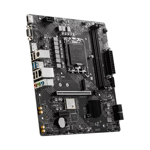 Материнская плата MSI PRO H610M-G WIFI H610, LGA1700, 2*DDR5, 1*PCIEx16, 1*PCIEx1, 1*M.2, 4*USB3.2Gen1, 6*USB2.0, 4*SATA3.0, 1G, VGA, DP, HDMI, M-ATX, RTL фото 4