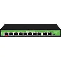 Digma DSP208F-2F-T120 Коммутатор V1 (L2) 10х100Мбит/ с 8PoE 8PoE+ 120W неуправляемый