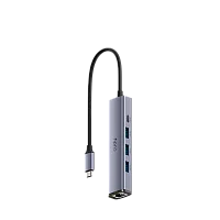Адаптер/ 5-IN-1 USB Hub with GbE (UH605)