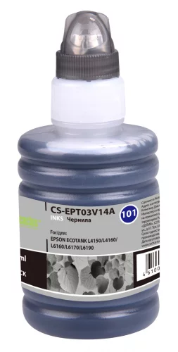 Чернила Cactus CS-EPT03V14A 101BK черный пигментный 127мл для Epson L4150/L4160/L6160/L6170