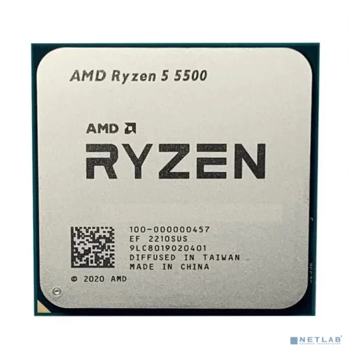 Процессор AMD Ryzen 5 5500 OEM <100-000000457> (AM4, 3.6GHz up to 4.2GHz/ 6x512Kb+16Mb, 6C/ 12T, 7nm, 65W, unlocked)