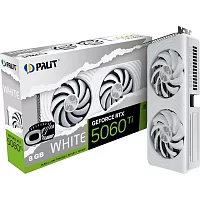 Видеокарта Palit RTX5060Ti WHITE OC 8GB GDDR7 128bit 3xDP HDMI 2FAN RTL (NE7506TU19P1-GB2062M)