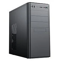 Корпус без блока питания/ Case Foxline FL-886 ATX case, black, w/ o PSU, w/ 1xUSB2.0+1xUSB3.0+1xUSB3.0 Type-C (19pin header)+HD-AUDIO , w/ o pwrcord, w/ o FAN (FL-886-U3C)