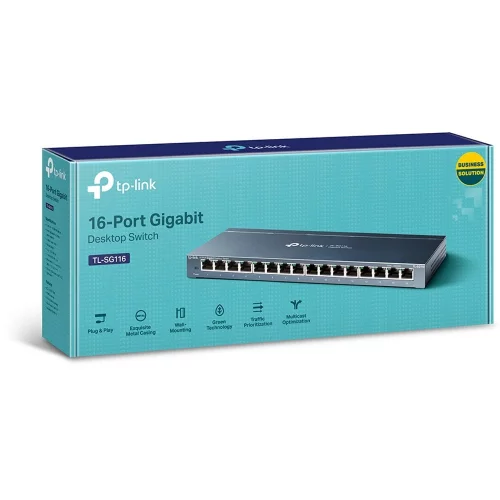 Коммутатор TP-Link TL-SG116 16x RJ-45 (TL-SG116) фото 3