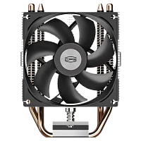 Кулер для процессора/ CPU Cooler PCCooler R200 (110W, 3-pin, 133mm, Al/Cu, 2x6mm, 1x92mm, 40.94CFM, 30dBA, 2200RPM, S: 1851/1700/1200/115X, AM5/AM4, silver, black) (R200#OCS)