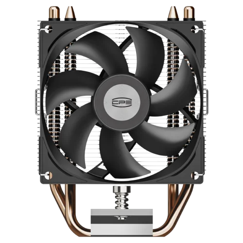 Кулер для процессора/ CPU Cooler PCCooler R200 (110W, 3-pin, 133mm, Al/Cu, 2x6mm, 1x92mm, 40.94CFM, 30dBA, 2200RPM, S: 1851/1700/1200/115X, AM5/AM4, silver, black) (R200#OCS)