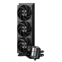 Система охлаждения/ Water Cooling System PCCooler DS360 Pro Digital BK (310W, 360mm, LED temp., Black, Fans: 3x120mm, 66CFM, 34.3dBA, 2200RPM/ Pump height 85mm, 15dBA, 2600RPM, Rad thickness 27mm/ S: