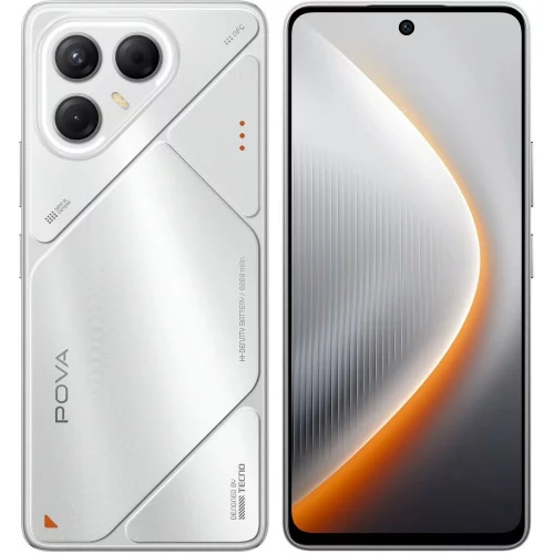 Смартфон Tecno POVA 7 5G 256Gb 8Gb серебристый моноблок 3G 4G 6.8