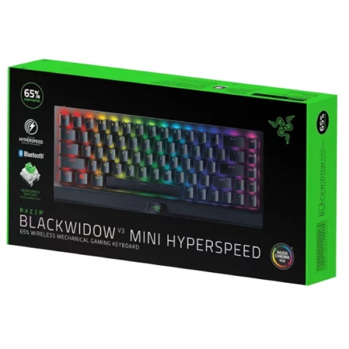 Игровая клавиатура Razer BlackWidow V3 Mini HyperSpeed (Green Switch) - Russian Layout/ Razer BlackWidow V3 Mini HyperSpeed (Green Switch) Gaming keyboard - Russian Layout (RZ03-03891600-R3R1) фото 4