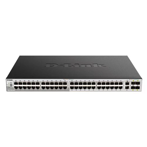 Коммутатор/ DGS-3130-54TS Managed L3 Stackable Switch 48x1000Base-T, 2x10GBase-T, 4x10GBase-X SFP+, Surge 6KV, CLI, 1000Base-T Management, RJ45 Console, USB, RPS, Dying Gasp (DGS-3130-54TS/B1A)