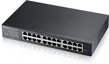 Коммутатор/ Zyxel NebulaFlex GS1915-24E Hybrid Smart L2 Switch, rack 19", 24xGE, silent (fanless), standalone/cloud management (GS1915-24E-EU0101F)