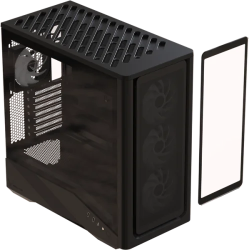 корпус Formula V Line Air Power G9 DUO PA Black, ATX, TYPE-C*1, USB3.0*2, MESH/GLASS FRONT PANEL, FRONT 3x PERFORMANCE ARGB, REAR 1x PERFORMANCE ARGB