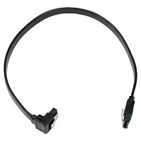 Cablexpert Кабель интерфейсный SATA Sata3 7pin / 7pin, угловой, защелка, 30см, черный, пакет (CC-SATAM-DATA90-BL-30CM)