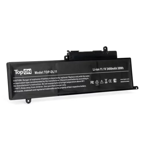 Батарея для ноутбука TopON TOP-DL11 11.1V 3400mAh литиево-полимерная