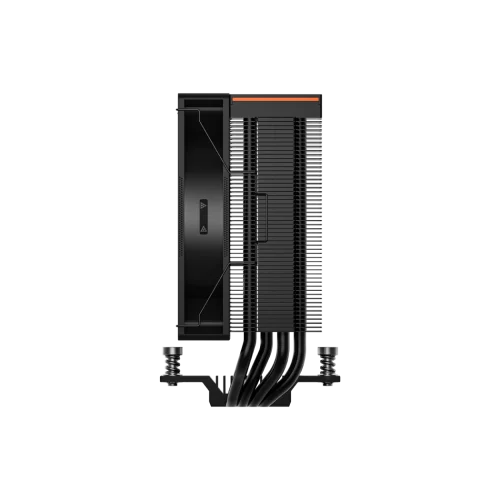 Кулер для процессора/ CPU Cooler PCCooler RT400 Digital BK (230W, 4-pin PWM, LED temp., 152mm, Al/Cu, 4x6mm, 1x120mm, 73.32CFM, 34.9dBA, 2200RPM, S: 1851/1700/1200/115X, AM5/AM4, black) фото 6