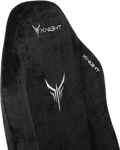 Кресло игровое Knight N1 Fabric черный Light-20 с подголов. крестов. металл (KNIGHT N1 BLACK) фото 7