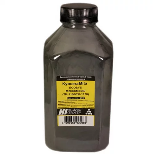 Тонер Hi-Black Bk, 290 г. (9912214900912) (9912214900912) Тонер Hi-Black Bk, 290 г. (для Kyocera ECOSYS M2040/ M2540 (TK-1160/ TK-1170) (9912214900912)