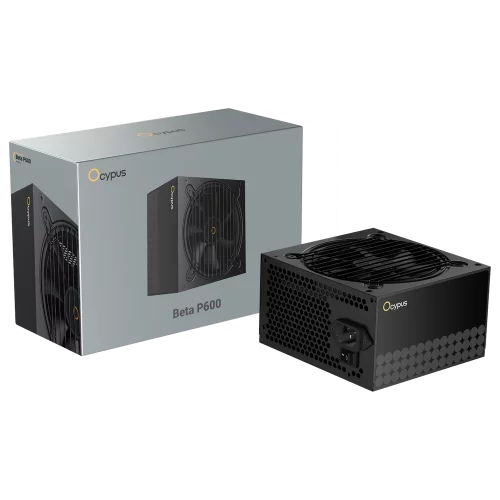 Блок питания 600W Ocypus Beta P600 BK (ATX, APFC, 20+4 pin, 120mm fan, PCI-E 6+2Px2, 3xSATA) (Beta-P600-N1HDBK024X-EU)