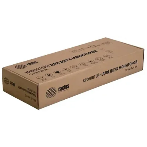 Cactus CS-VM-D29-BK черный Кронштейн для 2-х мониторов 13-27 макс.10кг настольный поворот и наклон фото 2